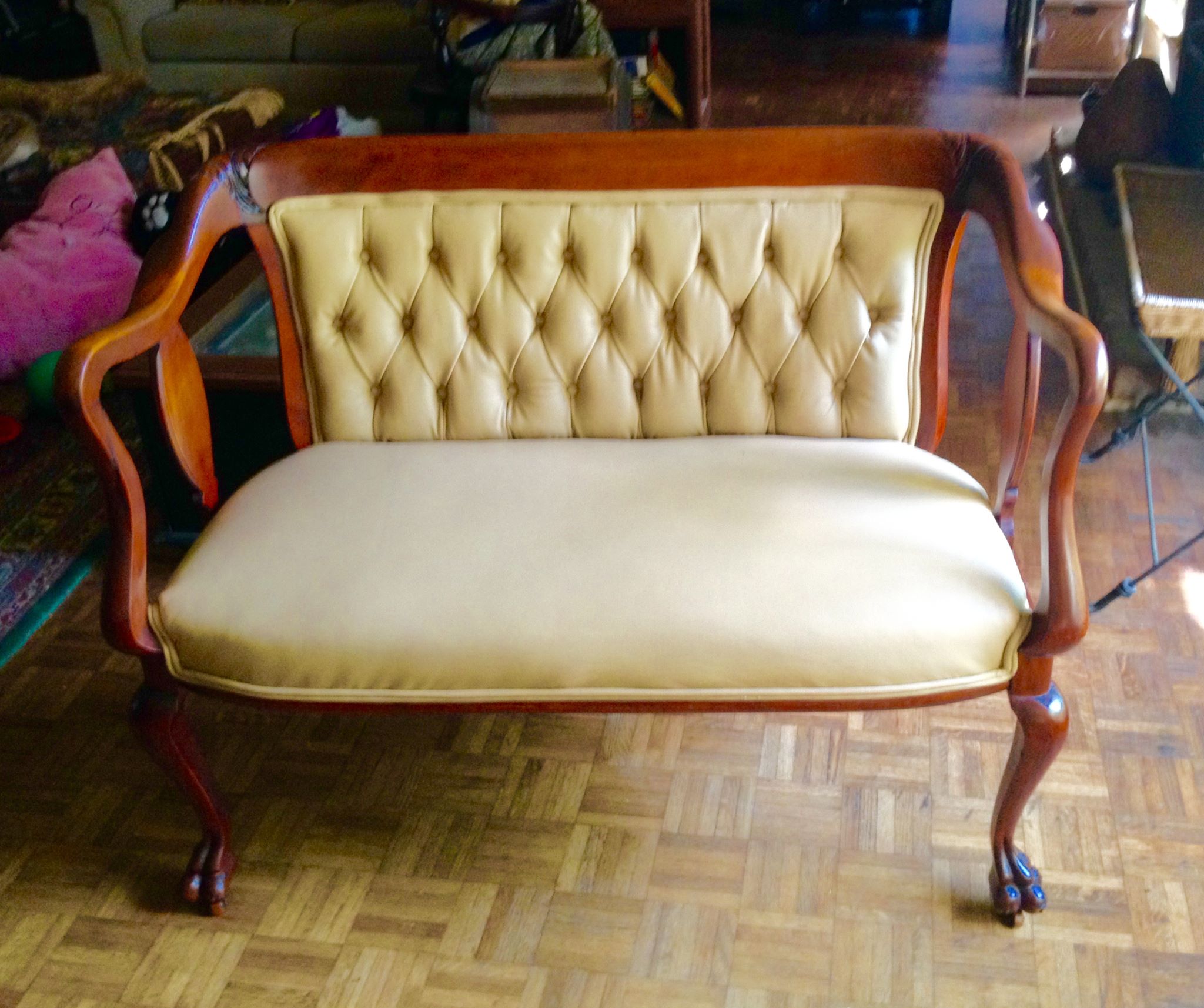 Loveseat/ settee, purchased as an antique 50 years ago in Philadelphia