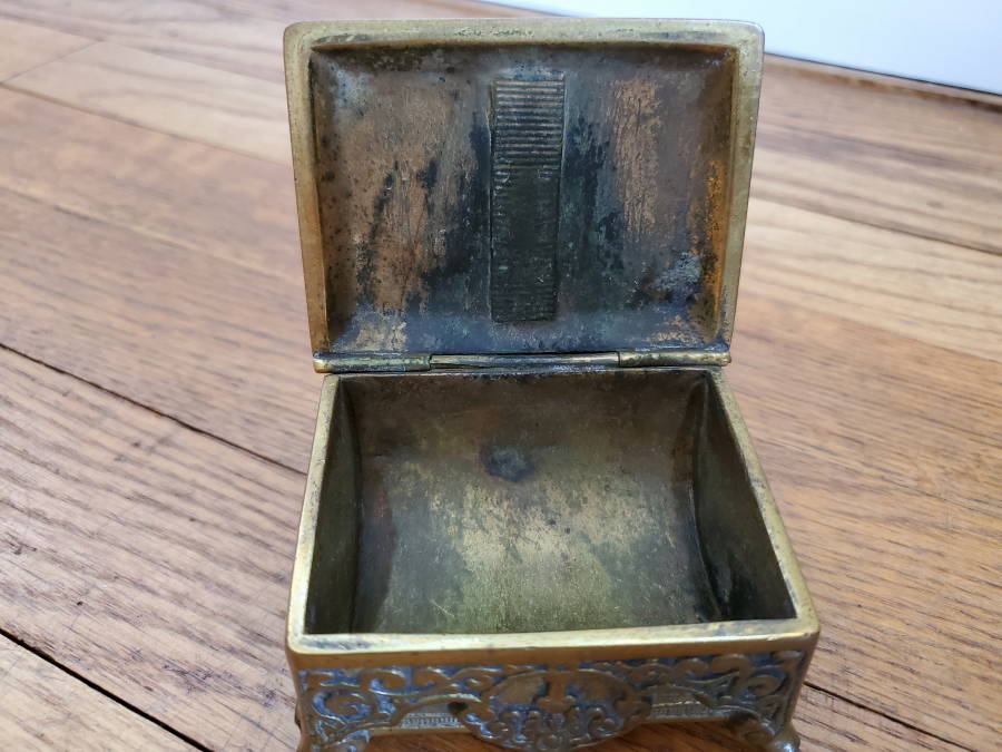 Brass Matchbox With Striker Antiques Board
