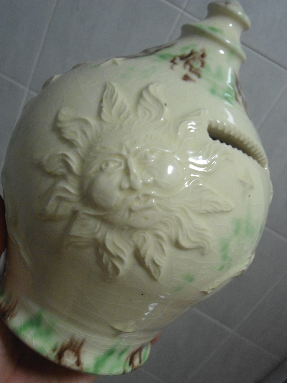 interesting old ? pottery money jar ? Antiques Board