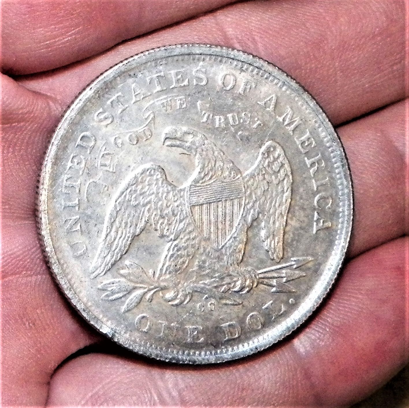 MONEY COIN 1847 DOLLAR SEATED LIBERTY 2AAAZZ.JPG