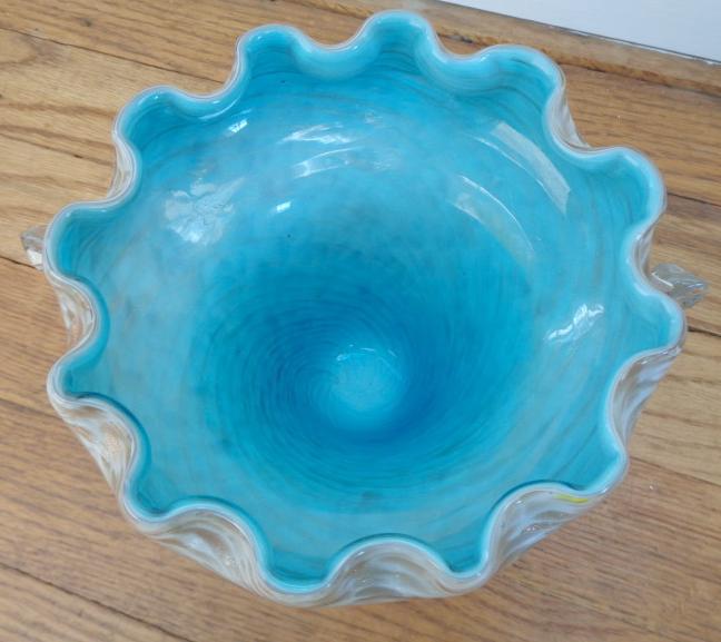 Footed Murano? Vase Antiques Board