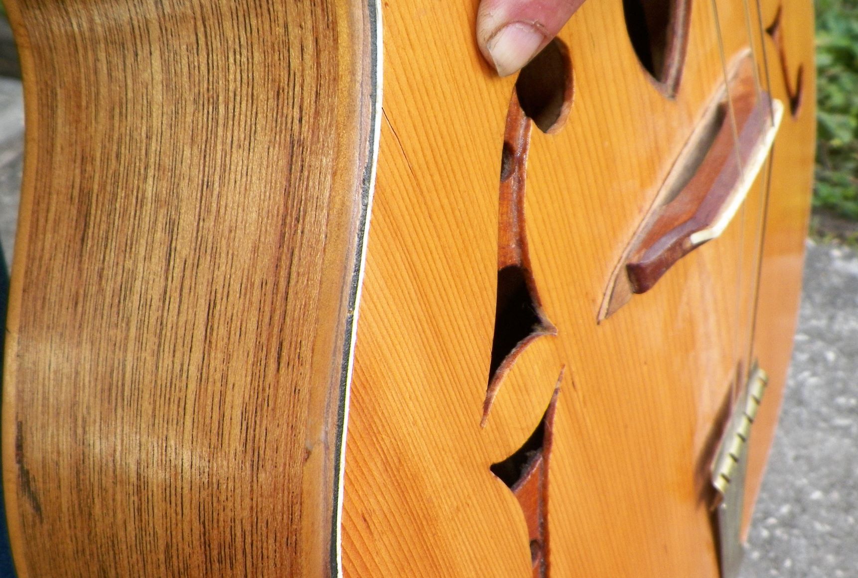 MUSIC GUITAR HAND MADE WOOD ACOUSTIC GUITAR 4DAAA.JPG