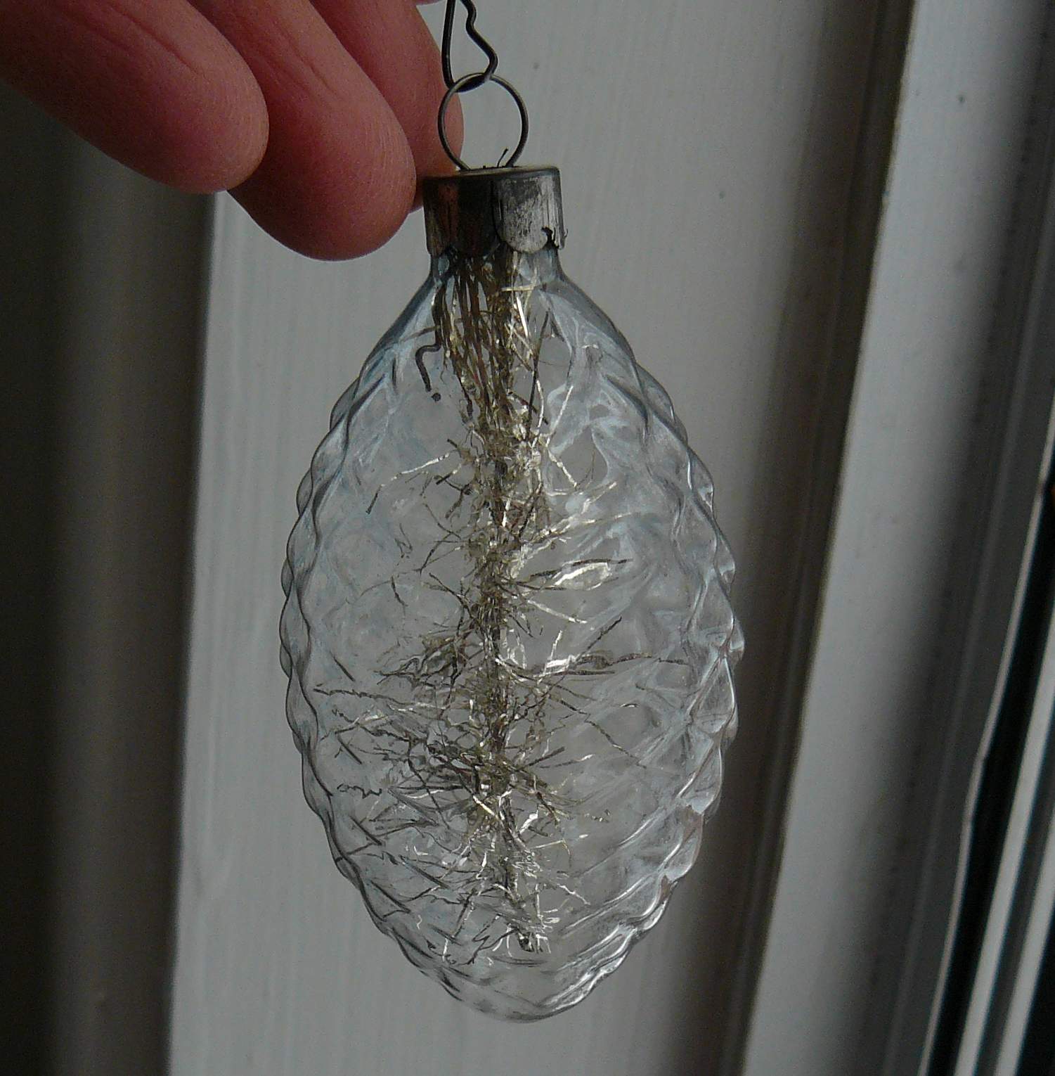 Group of vintage/antique Christmas ornaments from estate sale today