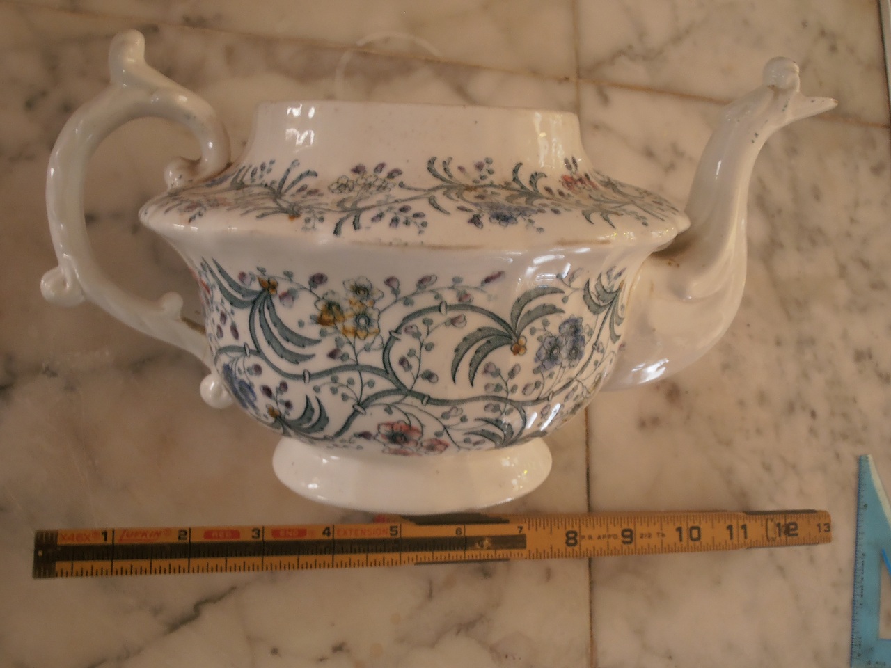 Old teapot missing lid Antiques Board