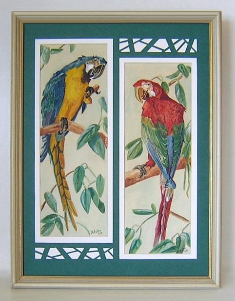 PaintingWatercolorChBaltes1951ParrotPair-zi.jpg