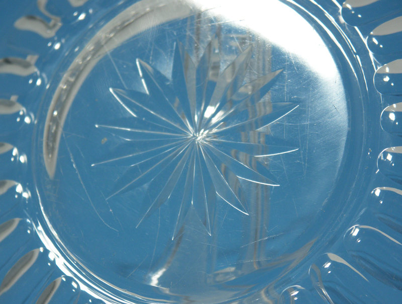 cut (ouch!) glass fruit plate Antiques Board