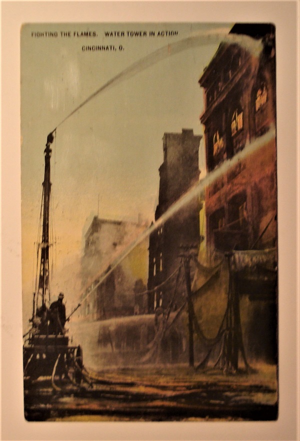 postcard cincinnati firefighting water tower in action.jpg