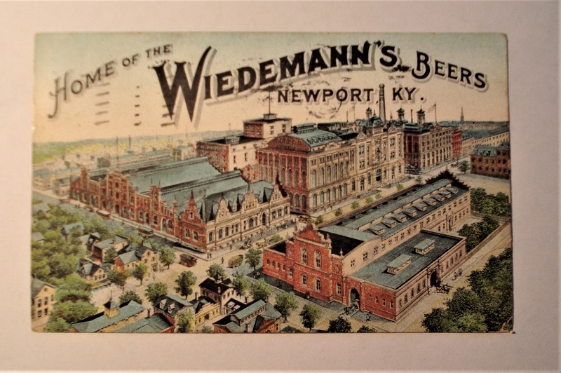 postcard cincinnati newport ky wiedermanns beers brewery.jpg