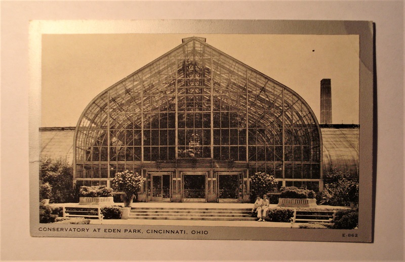 Postcard Cincinnati OH Conservatory In Eden Park.jpg