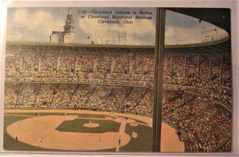 postcard cleveland ohio municipal stadium baseball 1.jpg