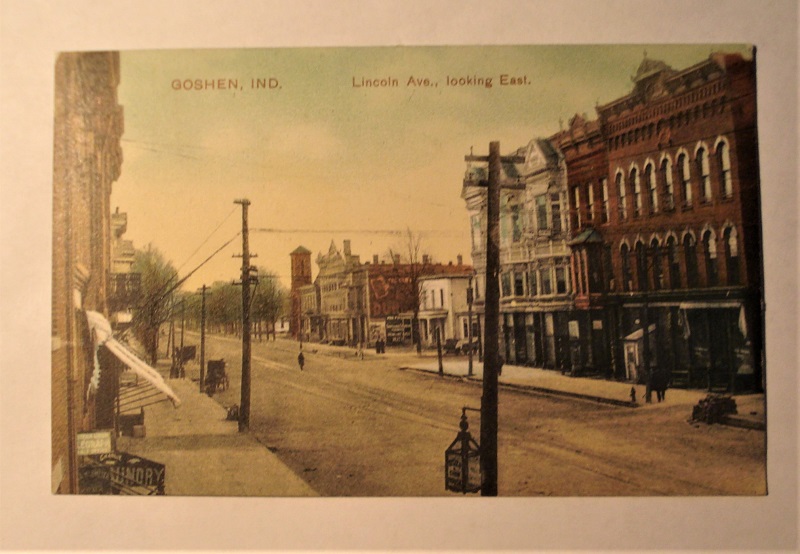 Postcard Goshen Ind Lincoln Ave.jpg
