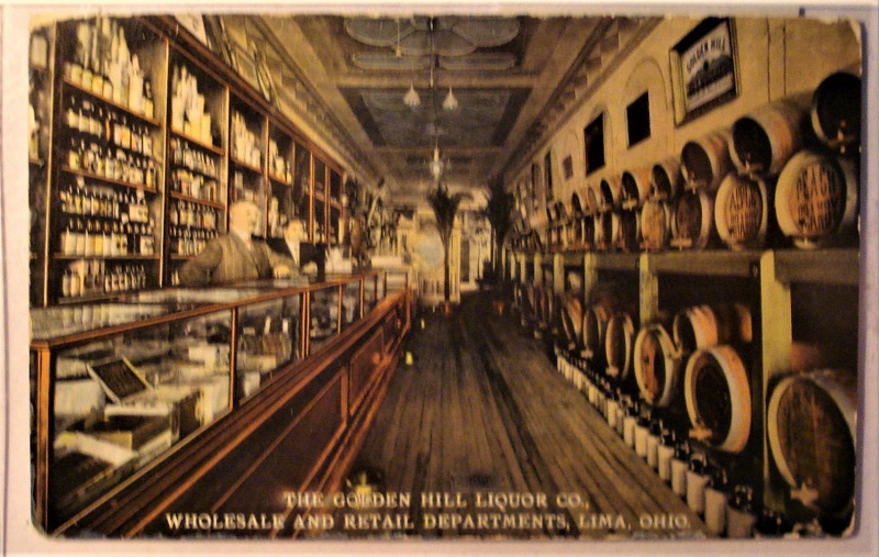 postcard lima ohio golden hill liquor co.jpg