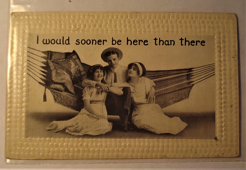 postcard lot - l would sooner be here than there.jpg