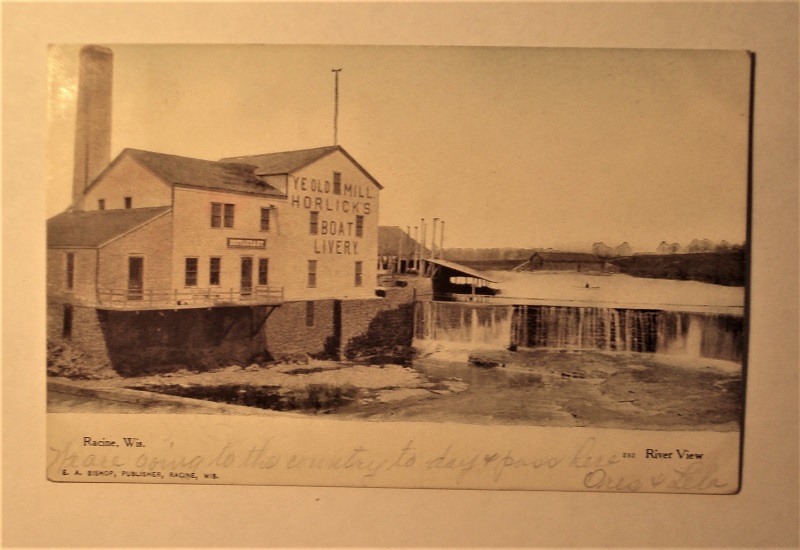 Postcard Racine Wis Horlicks Old Mill.jpg