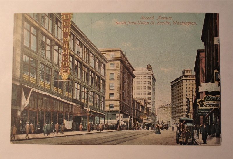 Postcard Seattle WA 2nd Avenue Stores Streetscape.jpg