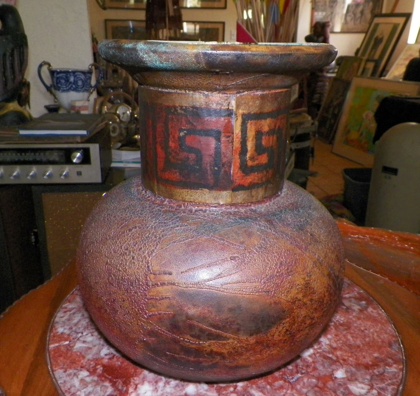 POTTERY 35 SIGNED VASE BOWL 1AA.JPG