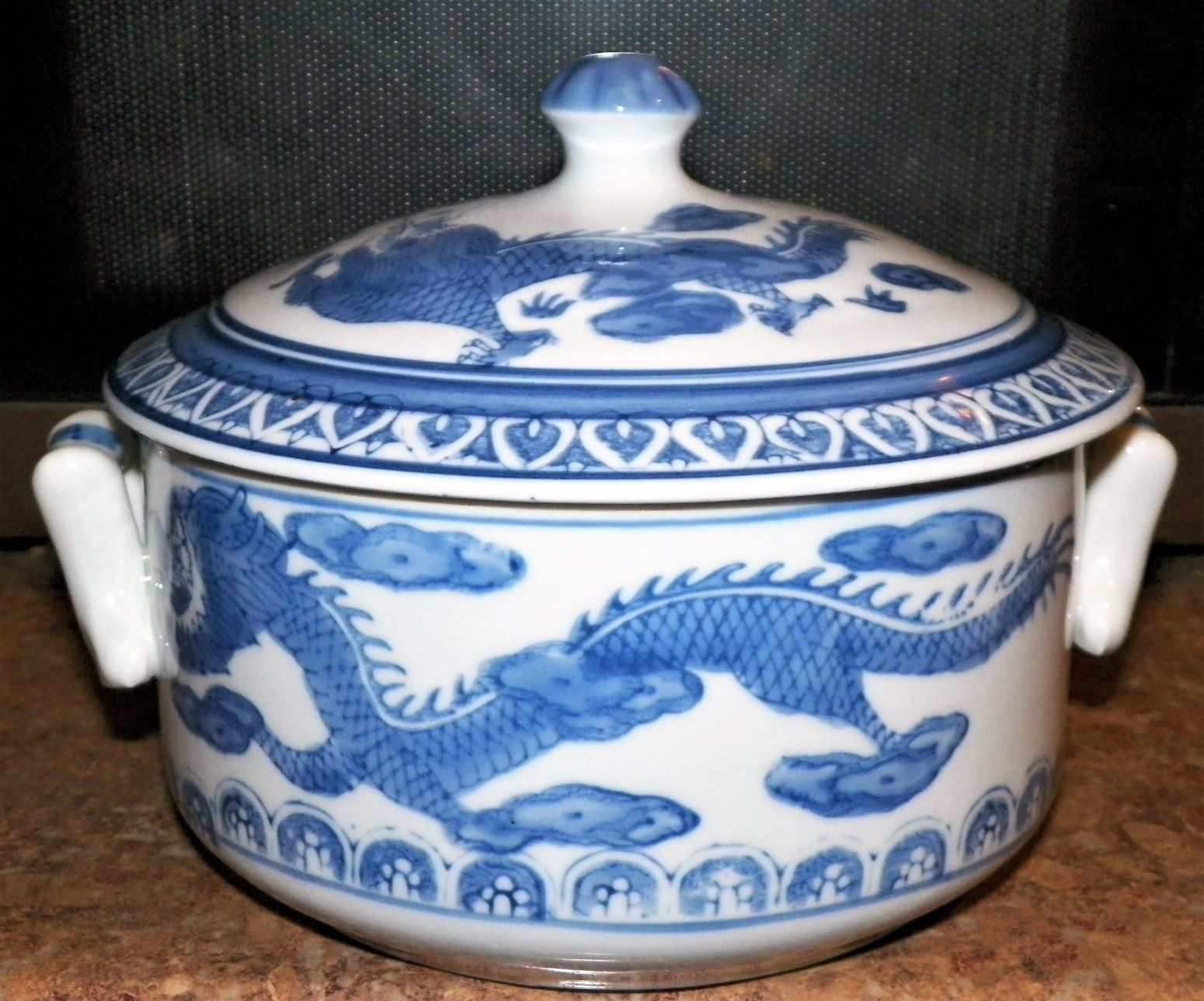 POTTERY BOWL DRAGON COVERED 1AA.JPG