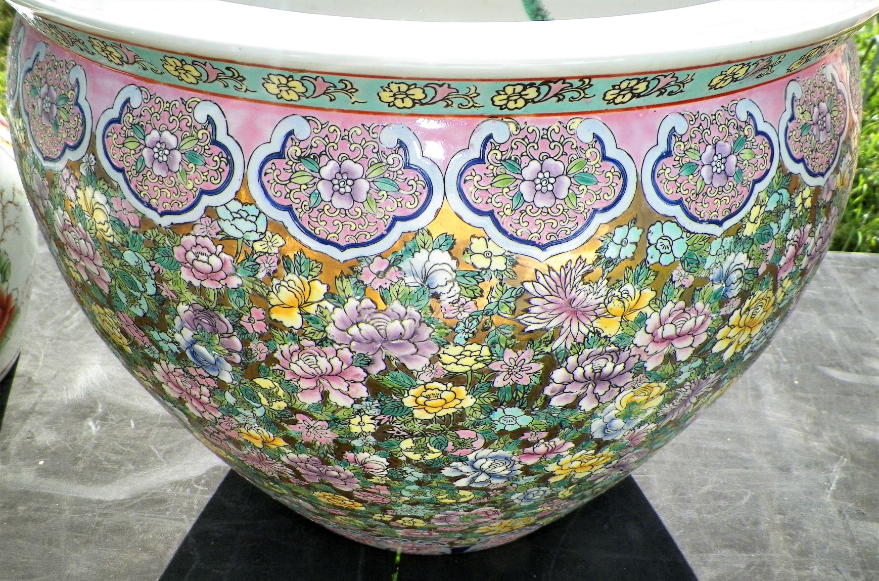 POTTERY CHINESE TREE POT CLOISENNIE 2AA.JPG