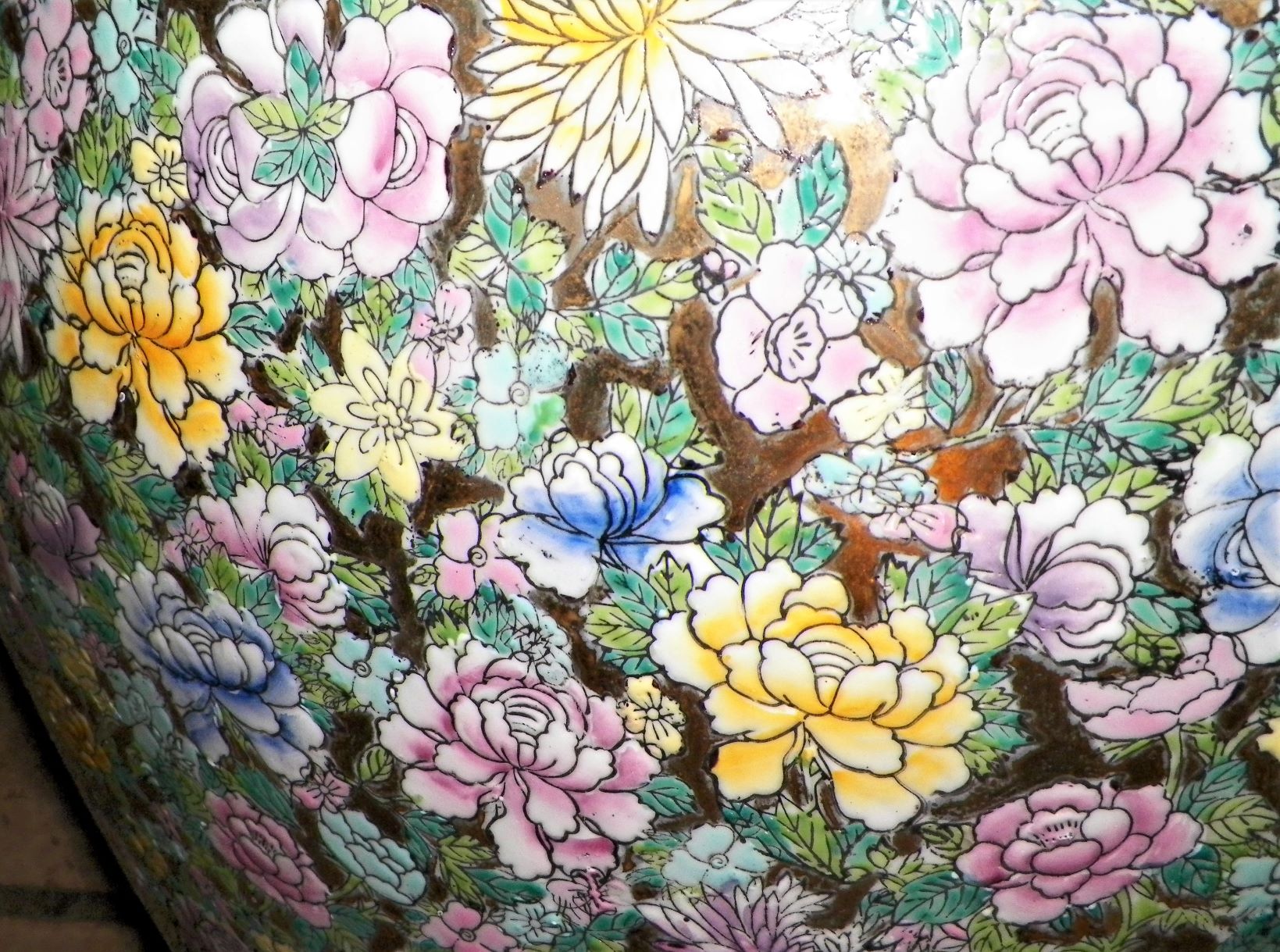 POTTERY CHINESE TREE POT CLOISENNIE 7AAA.JPG