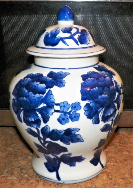 POTTERY CHINESE VASE TEA CADDY 1AA.JPG