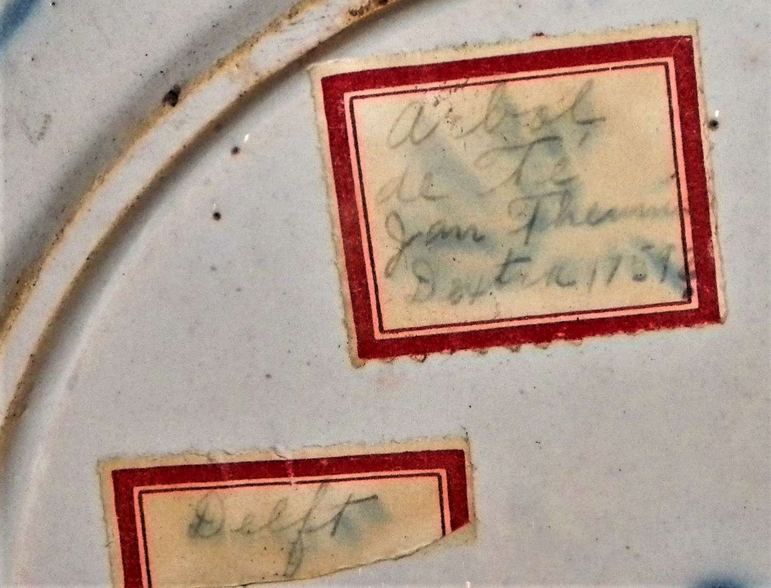 POTTERY DELFT 1751 PLATES 5CAA.JPG