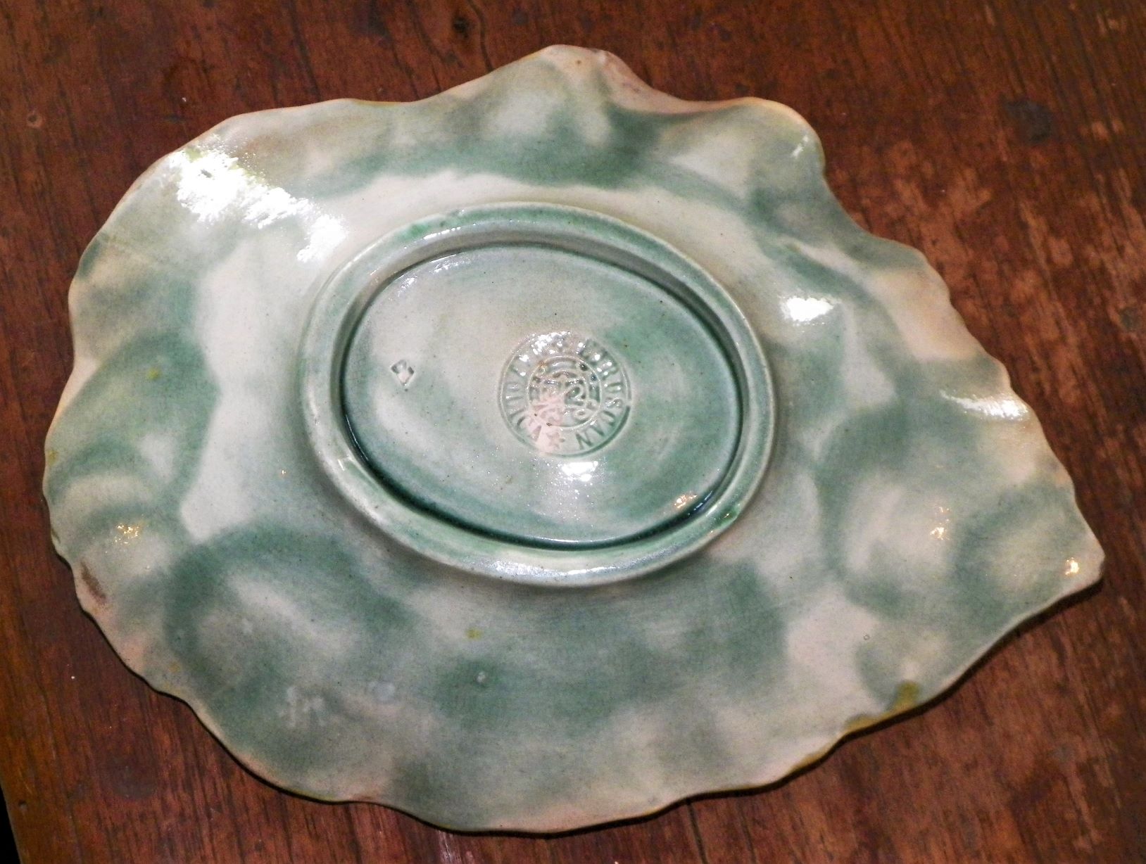 POTTERY MAJOLICA PLATE 2AA.JPG