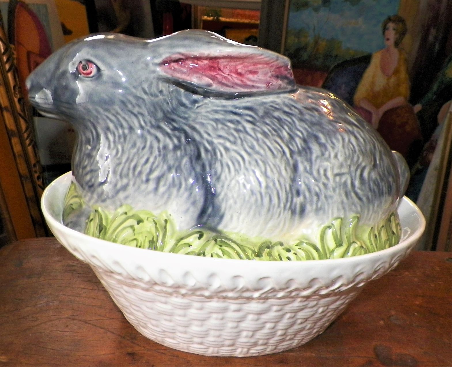 POTTERY RABBIT BOWL 1AA.JPG