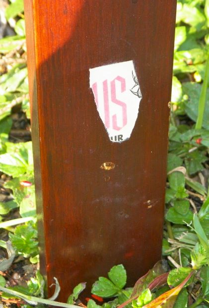 RELIGOUS CROSS CHRIST CRUCIFIED METAL & WOOD OLD 39 INCJES 5AA.JPG