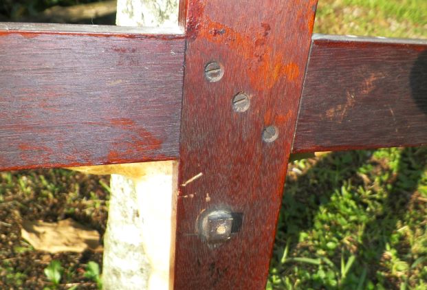 RELIGOUS CROSS CHRIST CRUCIFIED METAL & WOOD OLD 39 INCJES 8AAAA.JPG