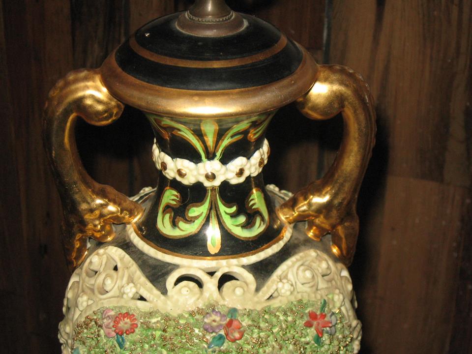 Capodimonte Lamp Enameled Anything More I Should Know Antiques Board,How To Freeze Fresh Mushrooms
