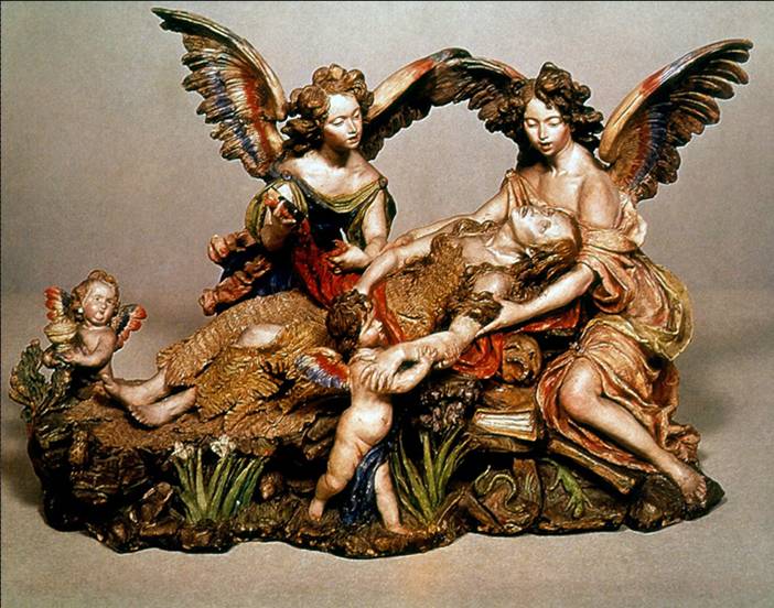 Roldan, Luisa, Death of Mary Magdalen terracotta.jpg