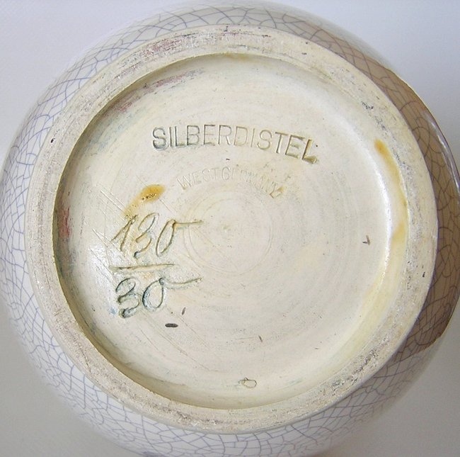 MCM Silberdistel Vase real craquelure? Antiques Board