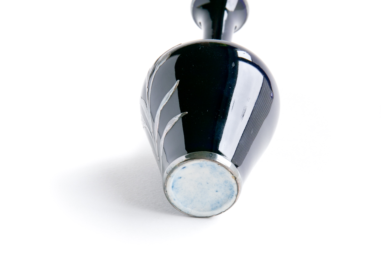 Sier-63954328-Vaasje blauw met zilver opleg bloem-6.jpg