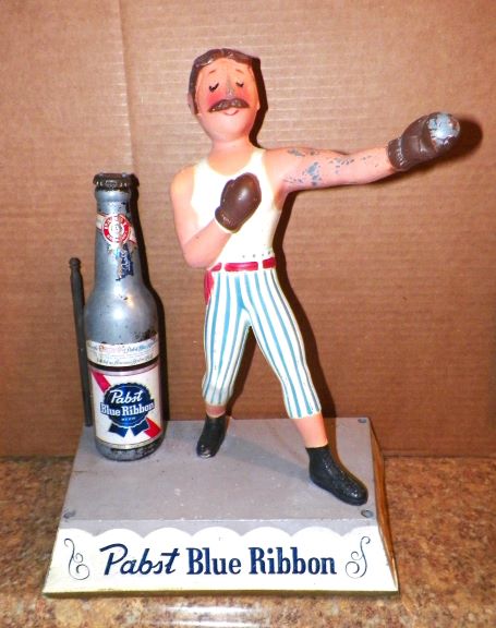 SIGN BEER PABST BLUE RIBBON COUNTERTOP SIGN CAST ALUMINUM 1AAA.JPG