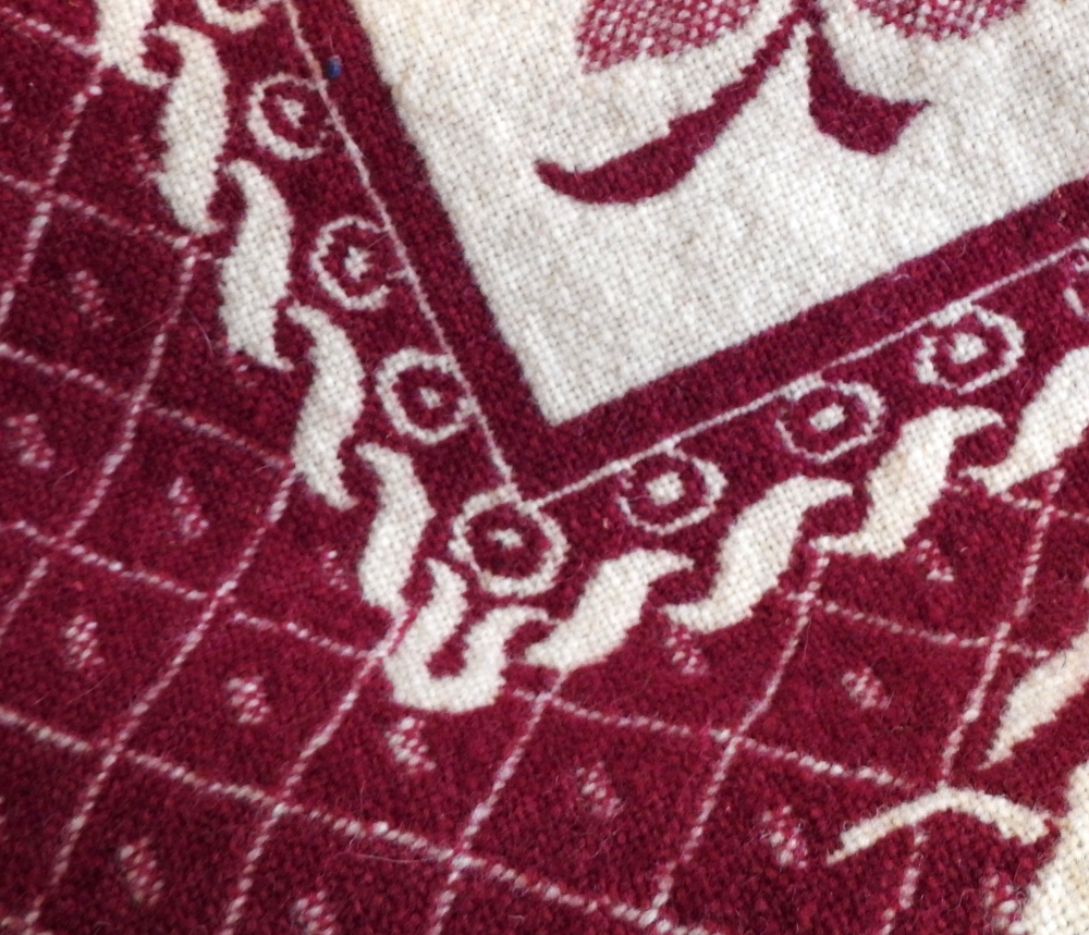 Who made this old woven wool blanket? Antiques Board