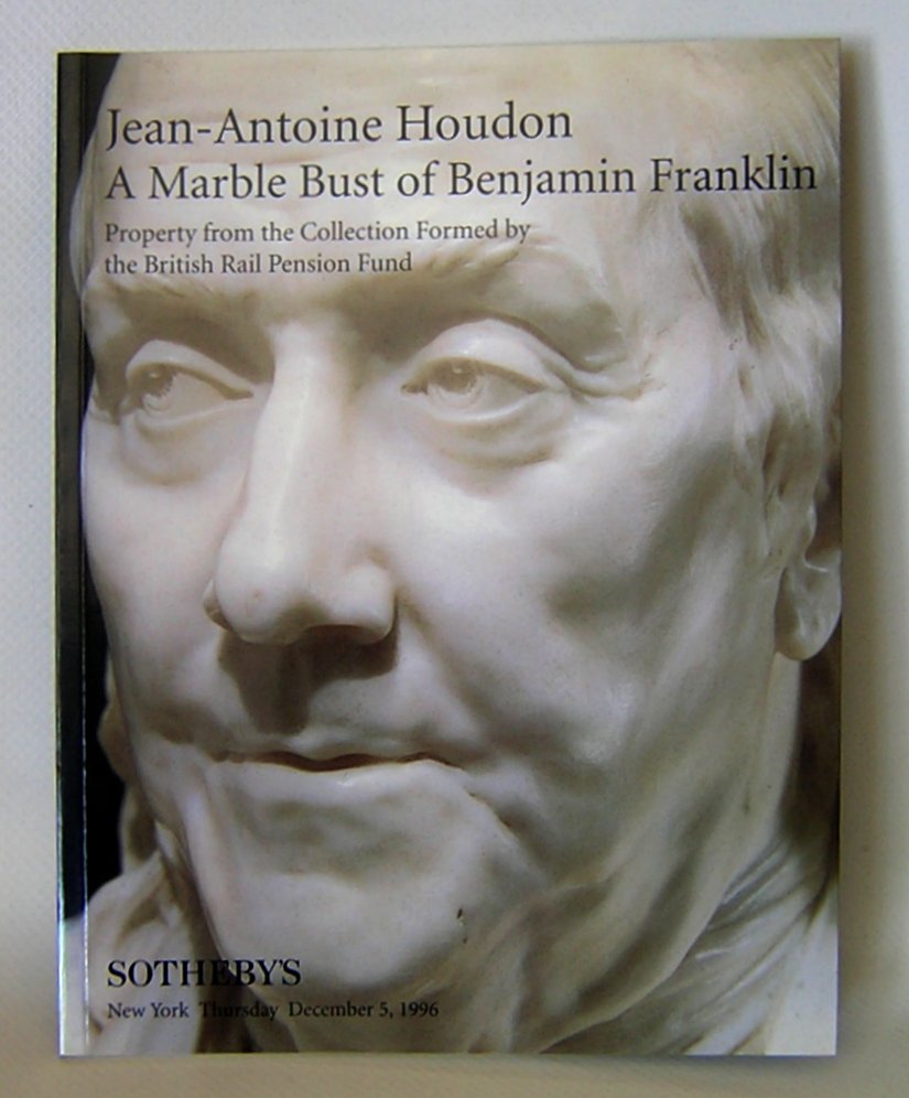 Sotheby's Auction Catalog 1996 Houdon Marble Benjamin Franklin Giveaway Give Away.JPG