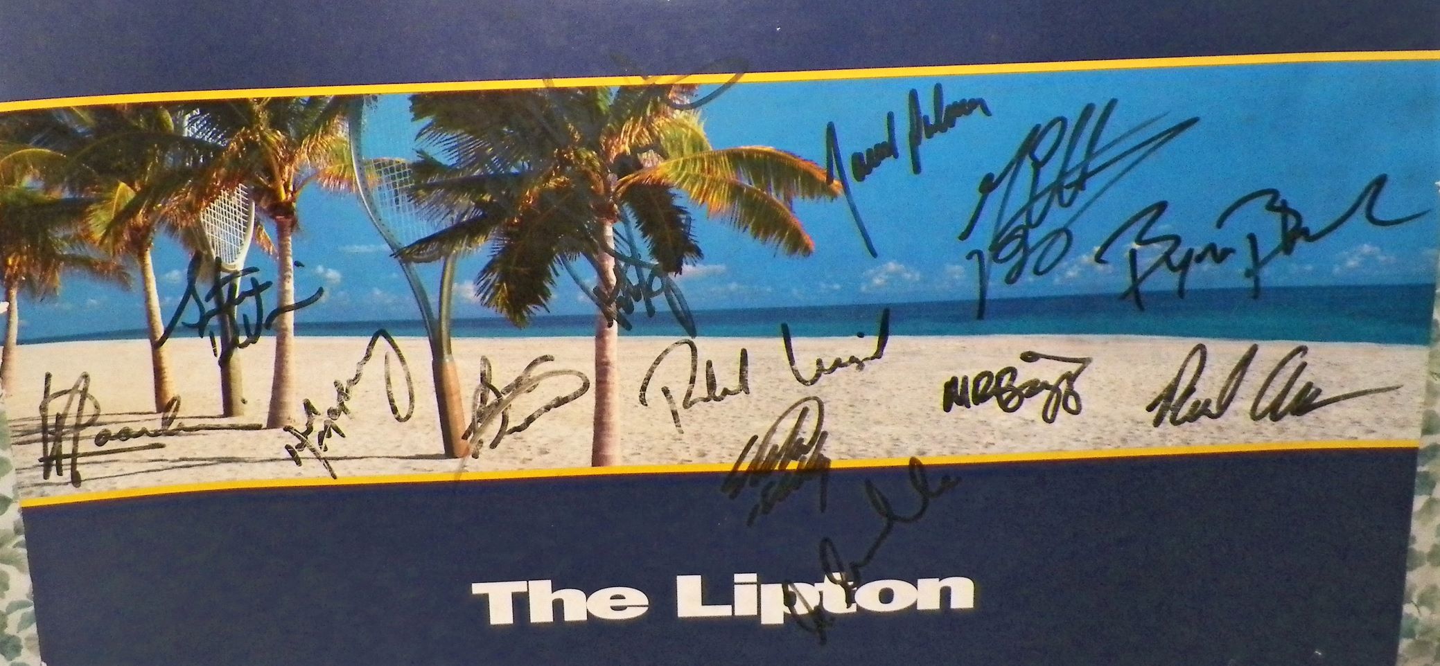 SPORT TENNIS POSTER LIPTON AUTOGRAPHED POSTER 2AA.JPG