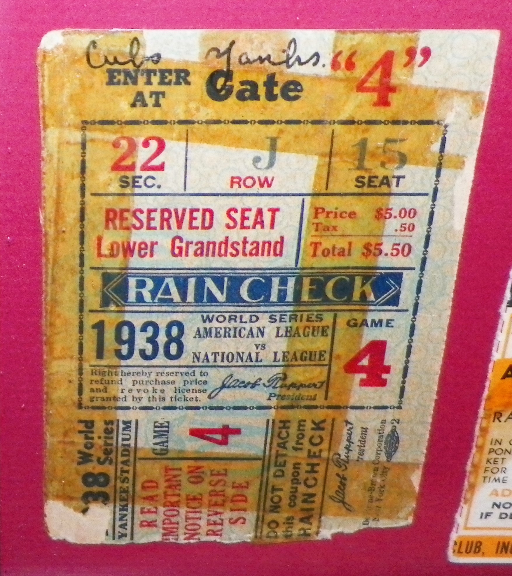 SPORT TICKET STUBS FRAMED A  4AA.JPG
