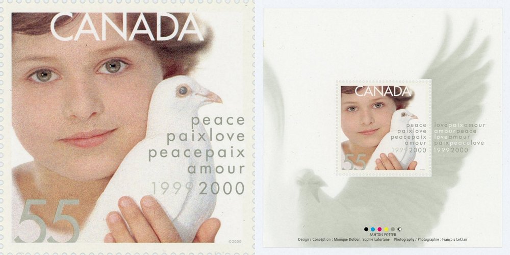 Stamps Canada Millenium 1999 2000 Tin Box Gift Set -g.jpg
