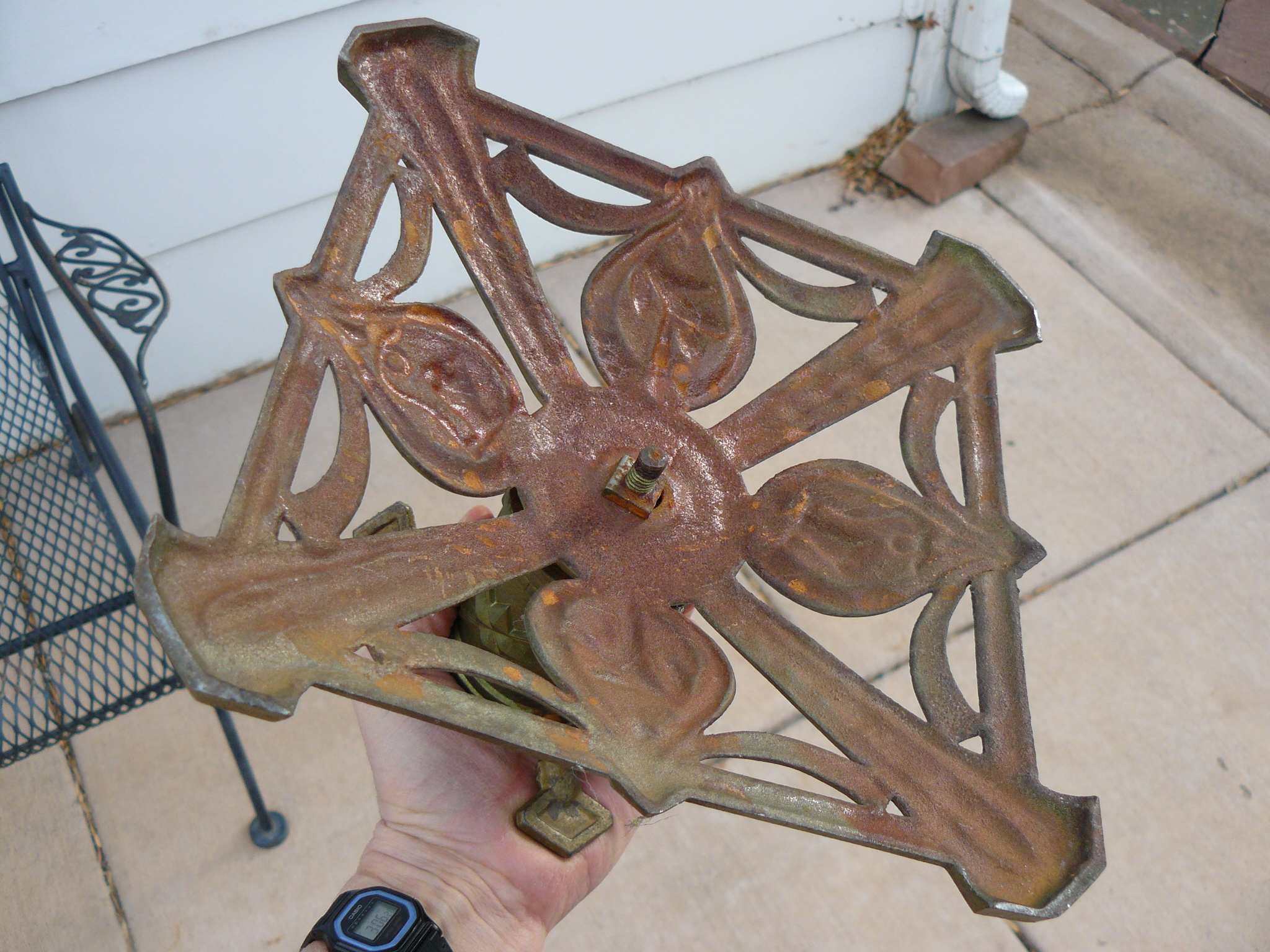 Antique or vintage metal Christmas tree stand Antiques Board