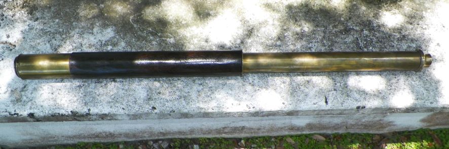 TELESCOPE BRASS & LEATHER 1 DRAW 1AA_AA.JPG
