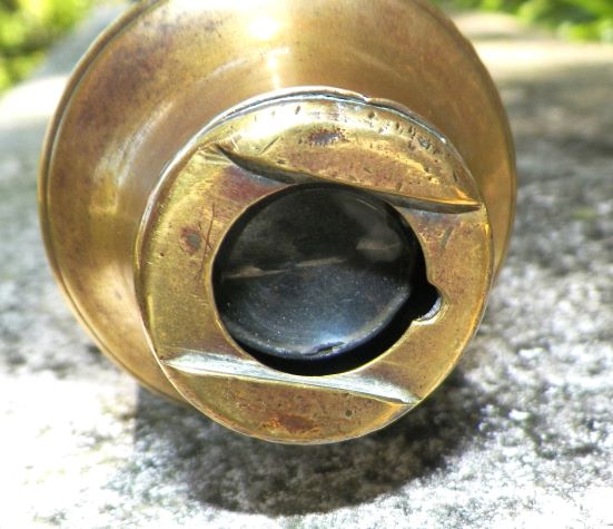 TELESCOPE BRASS & LEATHER 1 DRAW 1AAA.JPG