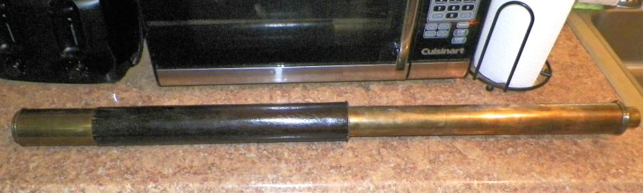TELESCOPE BRASS & LEATHER 1 DRAW 2AA.JPG