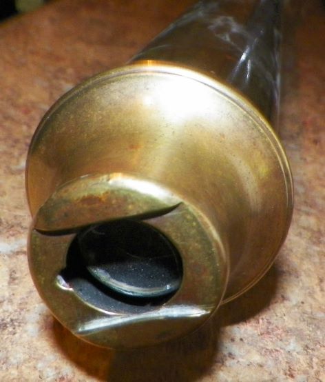 TELESCOPE BRASS & LEATHER 1 DRAW 3AAA.JPG