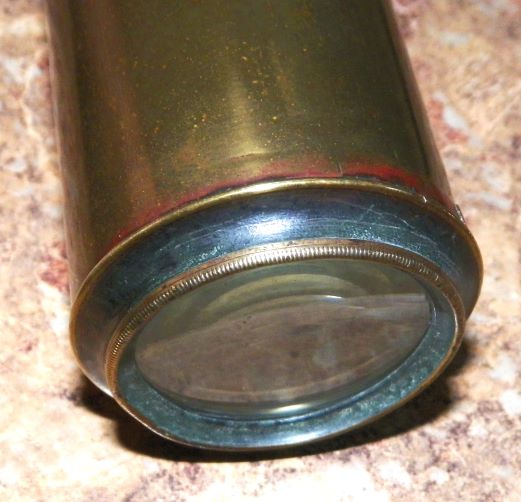 TELESCOPE BRASS & LEATHER 1 DRAW 7AA.JPG