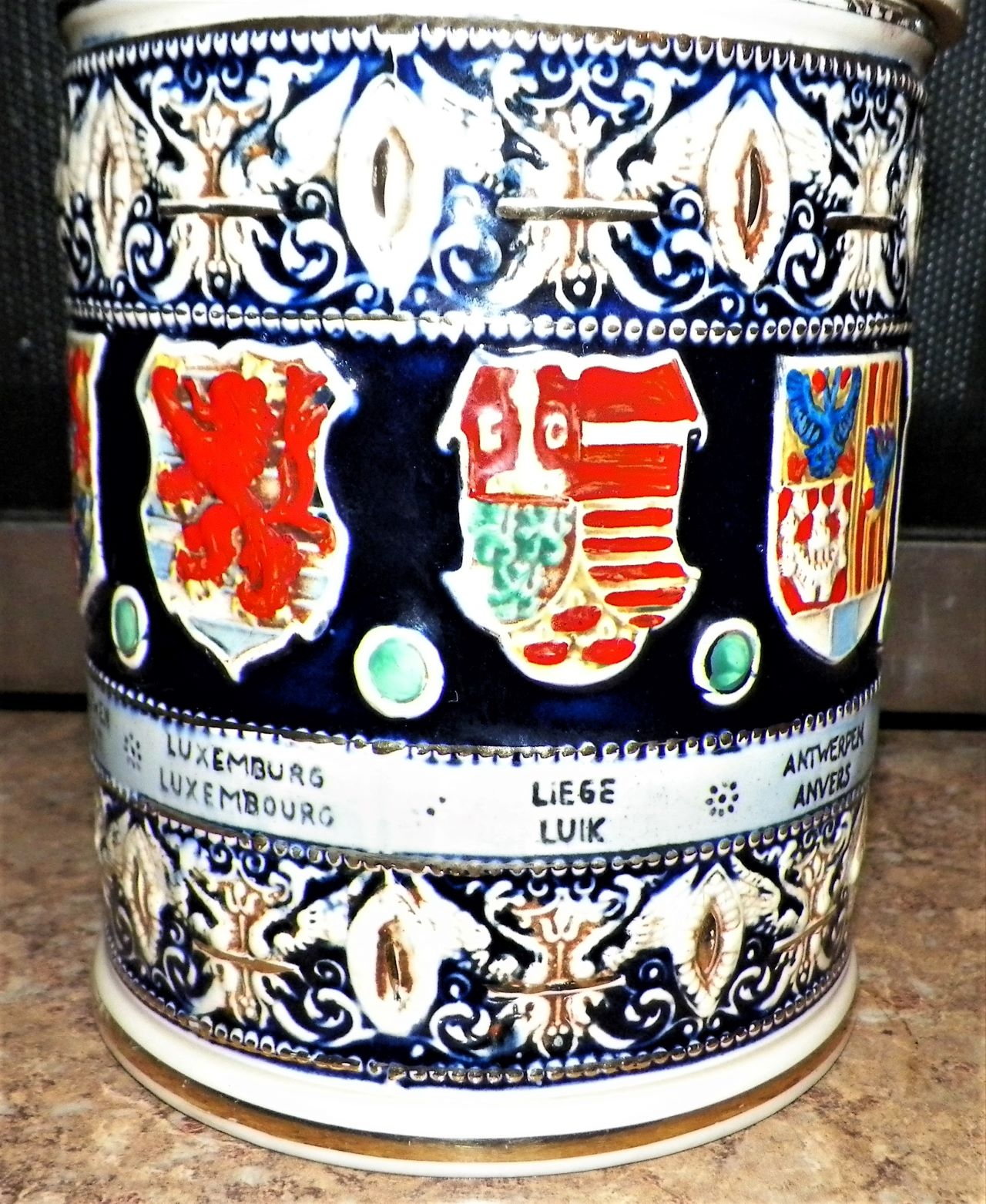 TOBACCO JAR GERMANY PORCELAIN 2BAA.JPG