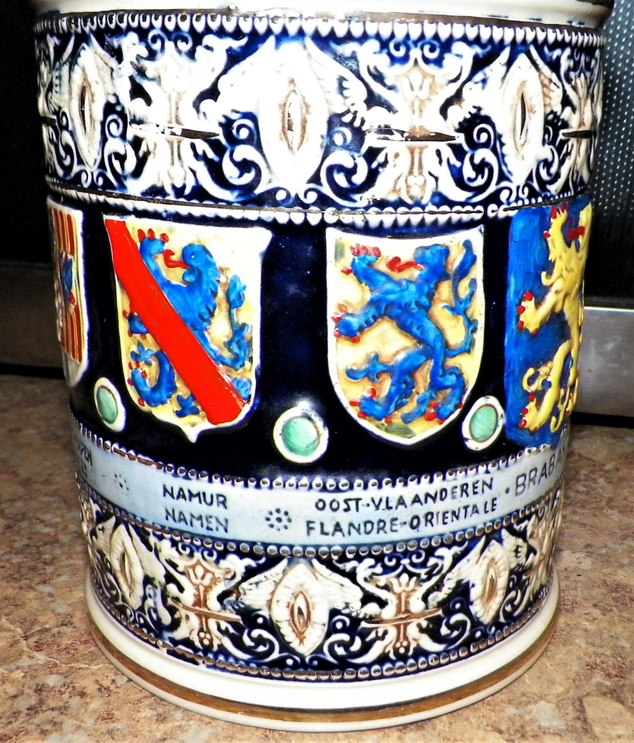 TOBACCO JAR GERMANY PORCELAIN 2DAA.JPG