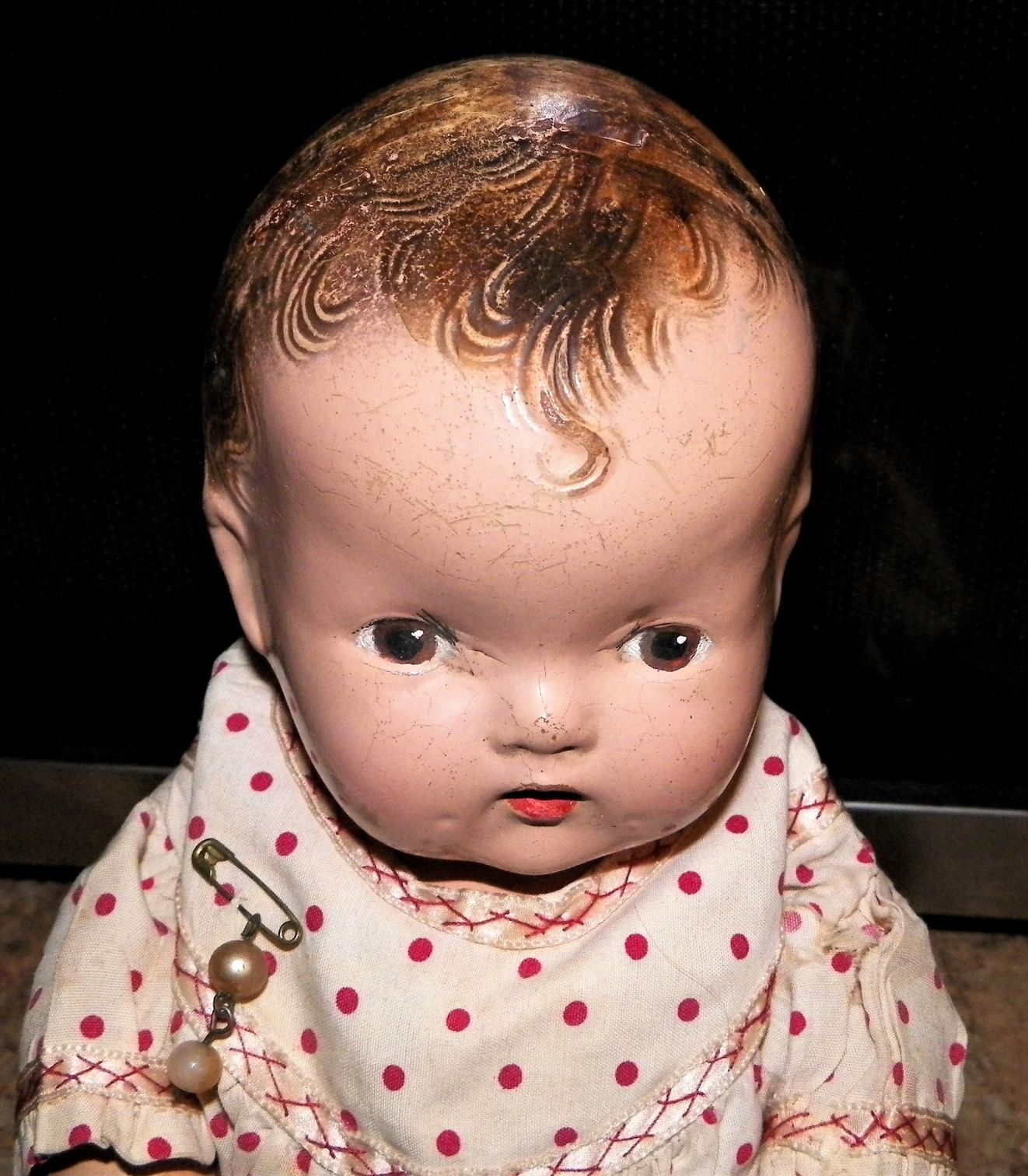 TOY DOLL ANTIQUE  A SMALL ONE NO NAME 2AA.JPG