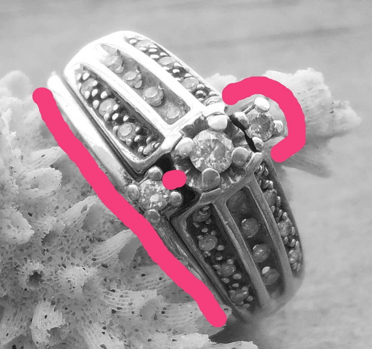 Jigsaw fitted ring. Age? Antiques Board