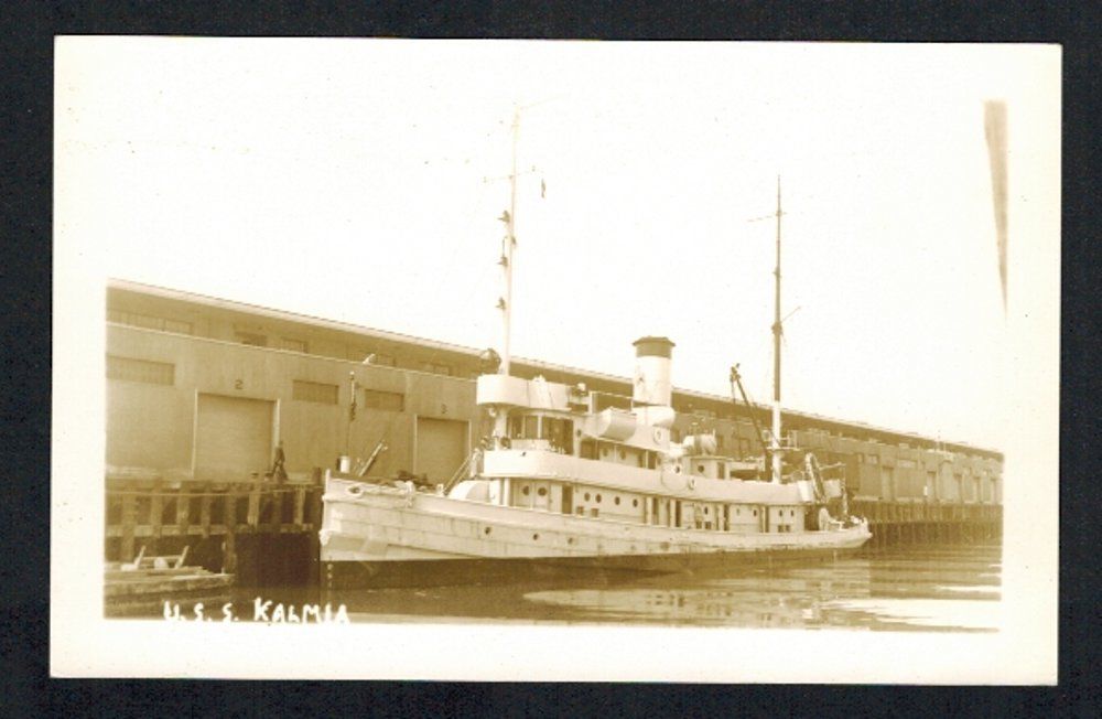 USS KALMIA AT-24 Fleet Tug Boat UNUSED Postcard WORLD WAR II #68.jpg